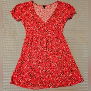 Wild Fable Red Floral Dress